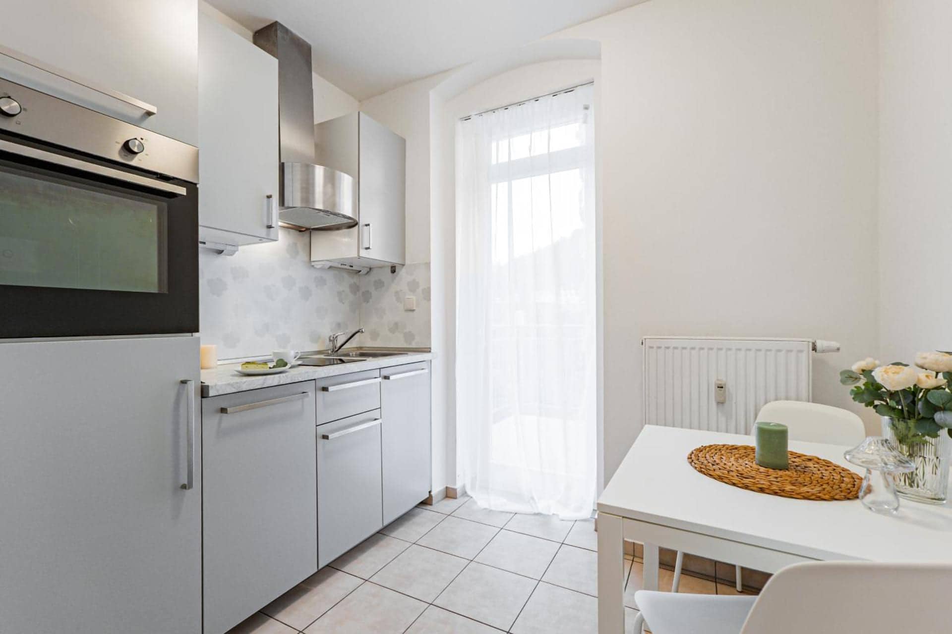 Karlsbad Apartments, Karlovy Vary — kuchyňský kout