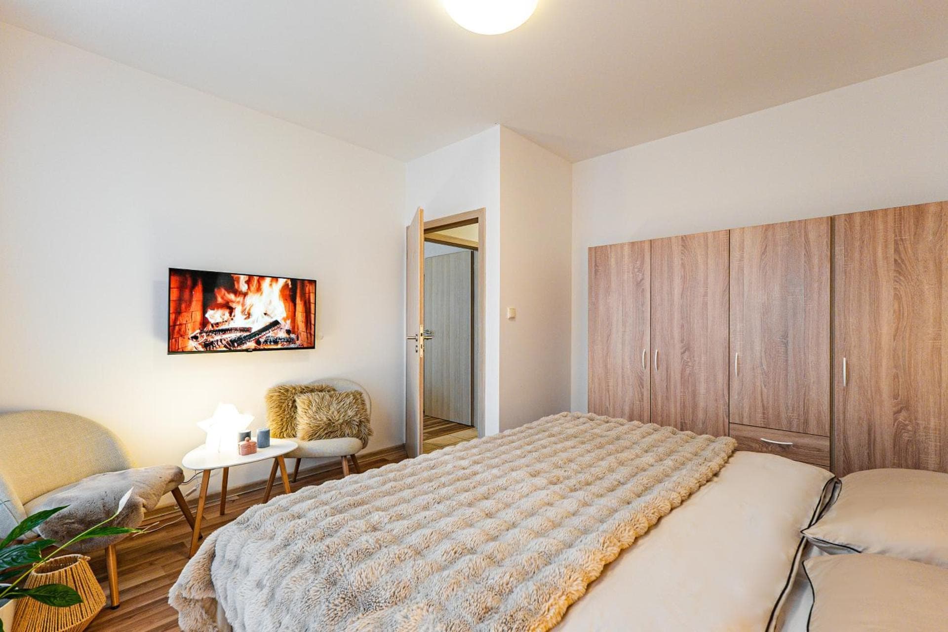 Apartmán Jelení — ložnice