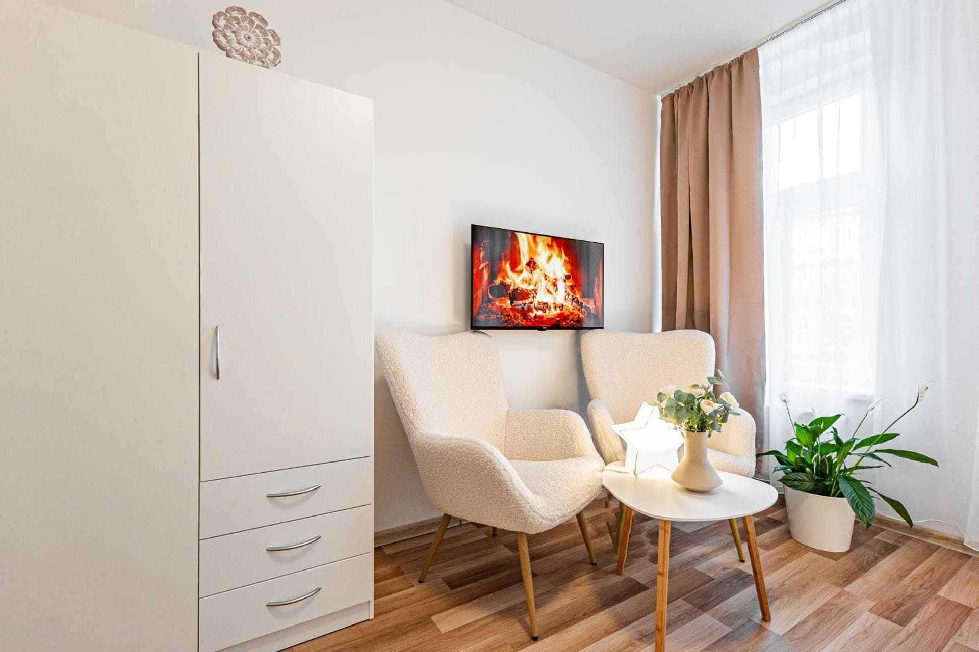 Apartmán Vřídlo — posezení