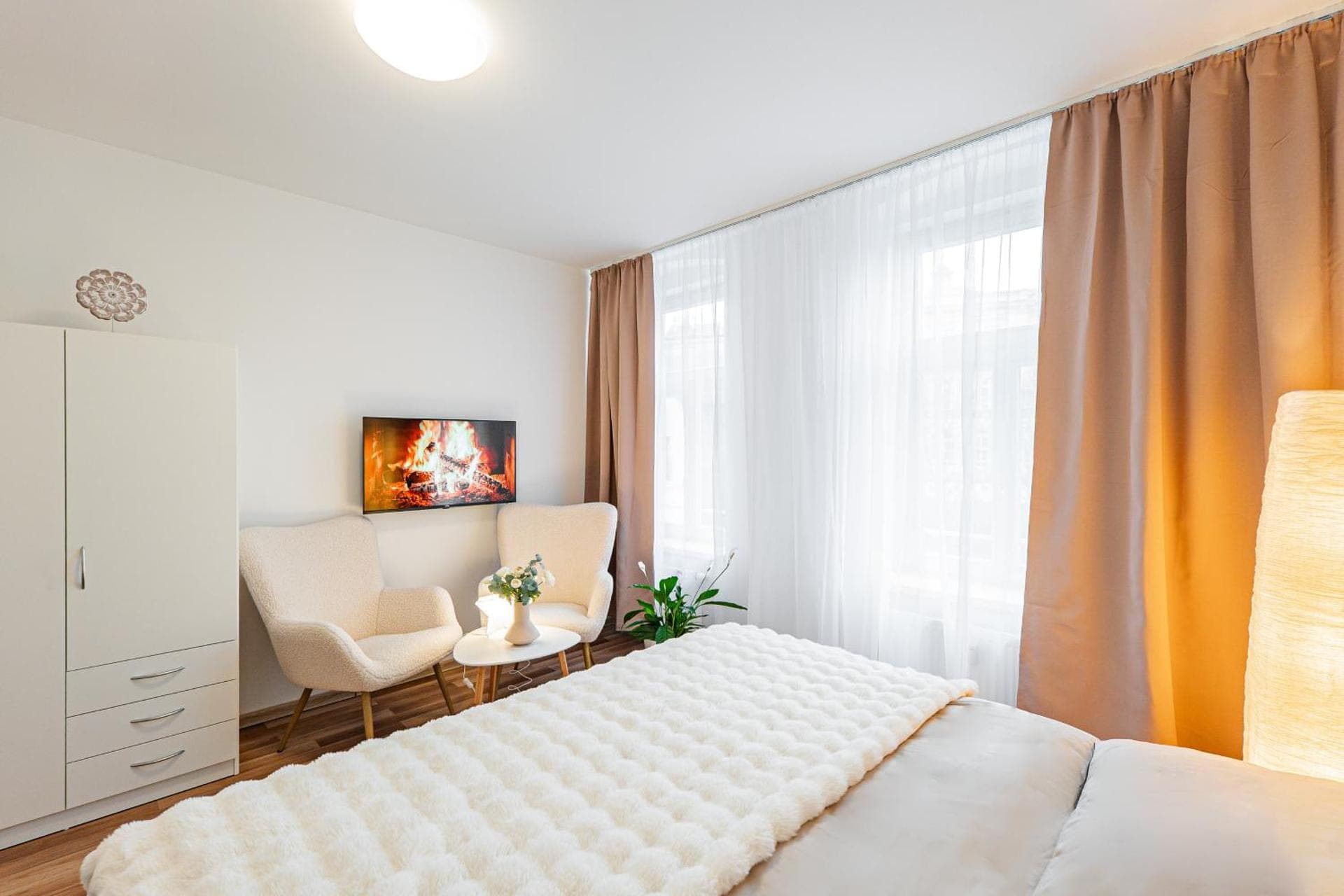 Apartmán Vřídlo — ložnice